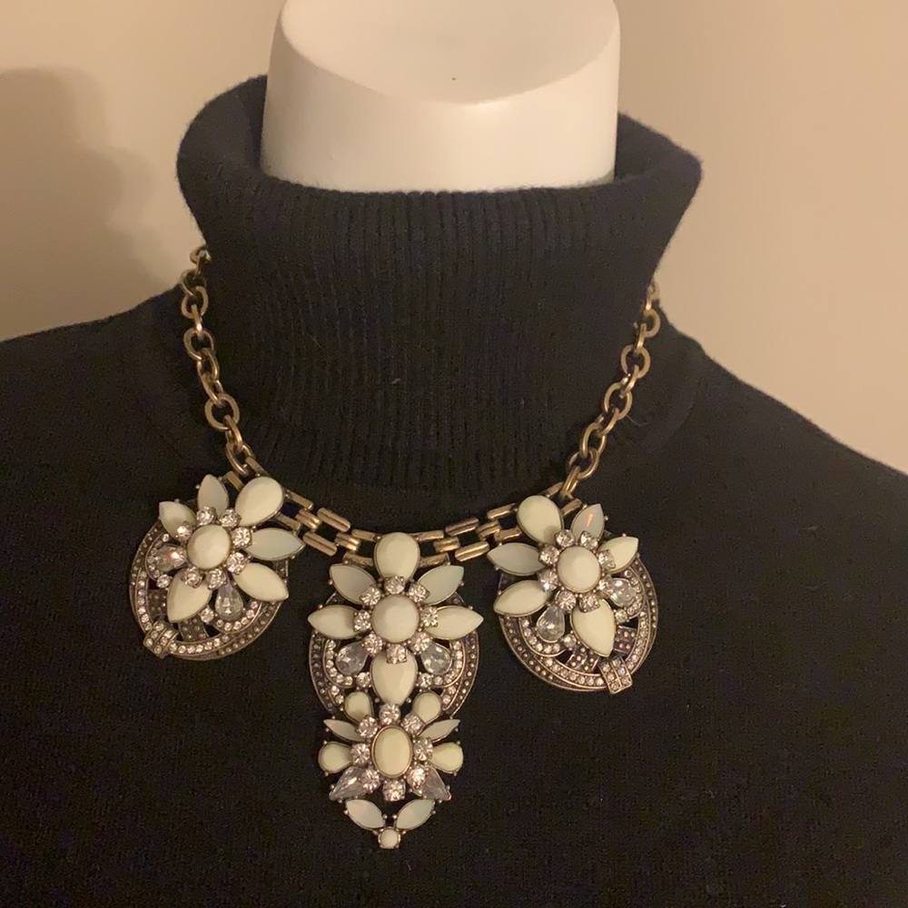Jeweled statement necklace